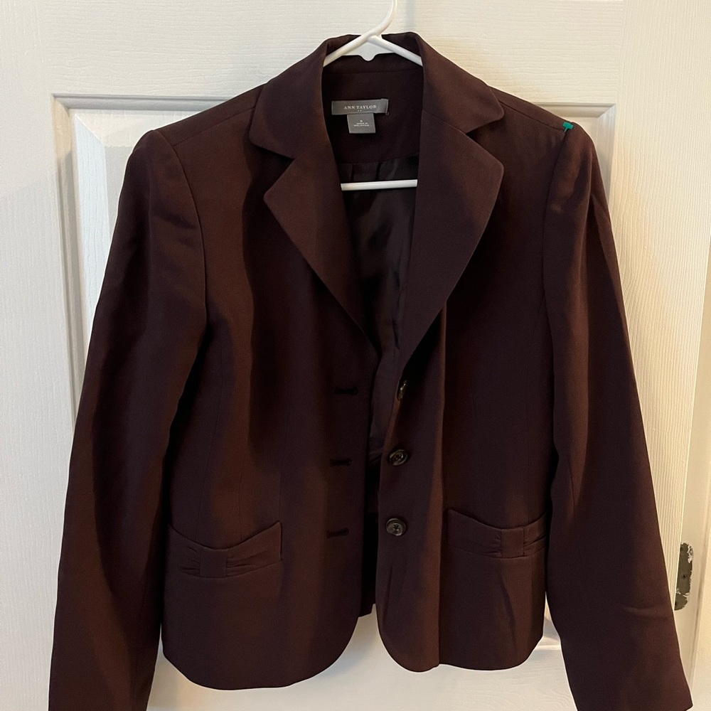Ann Taylor Women’s Suit Jacket Brown